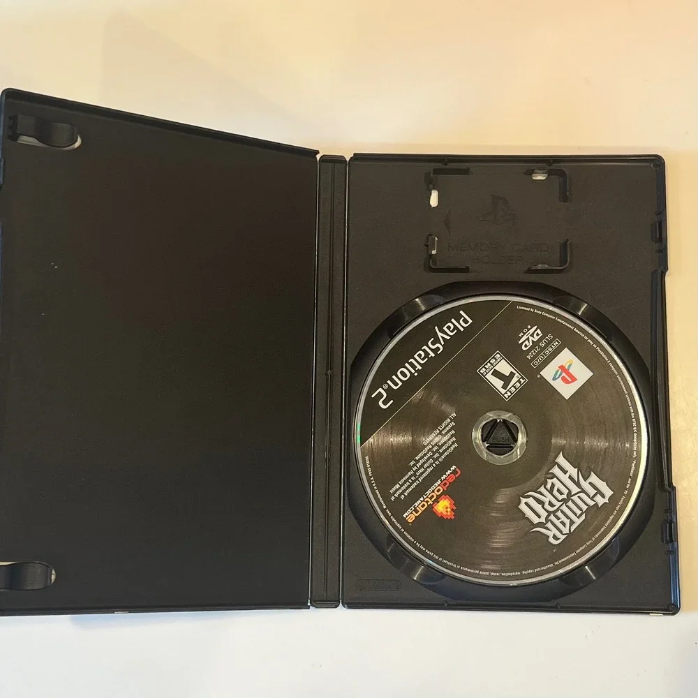 Guitar Hero I & II PS2 Bundle NTSC Black Y2K Retro Rock Gaming‎ Music